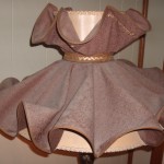 early american lampshade, ballerina,  restore