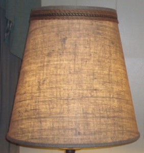 Burlap Lampshade Cover