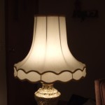 Fabric Bell Scalloped Fabric Lampshade 