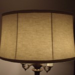 fabric shade, floor lamp shade, restored