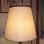 Beige Homespun Linen Lampshade