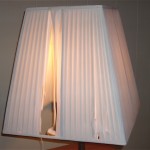 Square Pleated Shade Needing Recovered