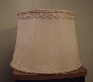 lampshade, old, dusty