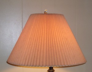 lamp, lampshade, plastic, accordion, light