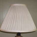 lampshade, pleated, liner repair, silk