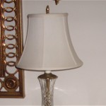 lampshade, ivory bell, replace cover