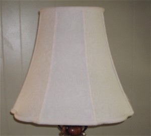 lampshade, liner repair, silk, brocade cover