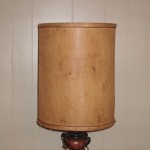 lampshade, old, hard shell, styrene