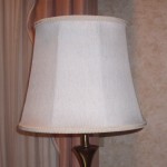 lampshade, slight bell, cottonwood, restored