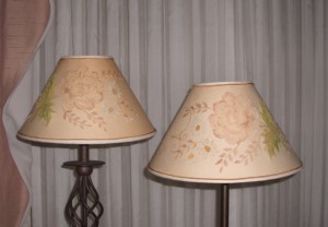 lampshade, pierced shade, antique, restored