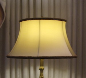 Gold Silk Lampshade Liner