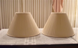 lampshades, pleated, repair, liner