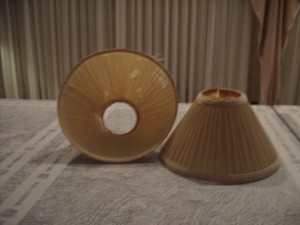 lampshades, candlelight, pleated, restore