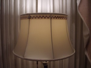 lampshade, bell, floor lamp, antique, old, repair, restore