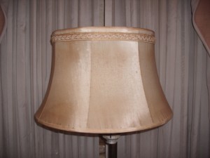 lampshade, shade, floor lamp, bell, restore