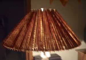 lampshade, accordion, wood, shade
