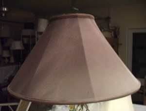 lampshade, contemporary, black, faded, a-frame, shade, restore, repair, replace