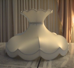 lampshade, silk, crown, victorian, restore