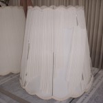 lampshade, pleated, shredding, restore, repair