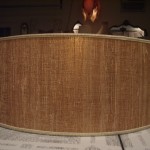 lampshade, bamboo, stiffel, shade, golden, repair, restore