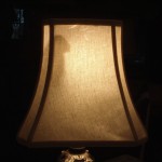 lampshade, liner, repair, cut corner, shade, vintage