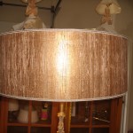 lampshade, vintage, stiffel, bamboo, repair, restore, shade