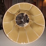 lampshade, bell, liner, replaced, vintage, shade