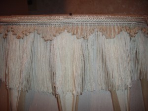 vintage, trim, lampshade, restore, replace, fringe