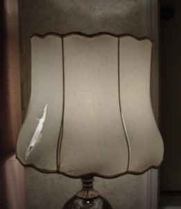 lampshade, scallop, recover, restore, replace, liner, shade,