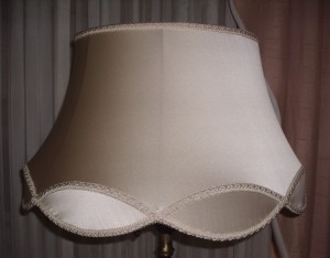 lampshade, bell, cover, silk, repair, recover, restore, shade