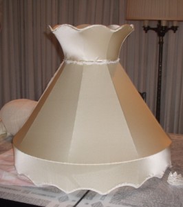 lampshade, victorian, crown, restore, repair, replace, silk, shade, cover