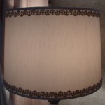 lampshade, rembrandt, restored, recovered, shade