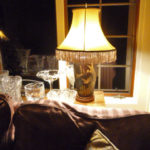 vintage, bell, lampshade, restored, 