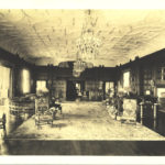 stan hywet, historic, music room, chandelier, restore, lampshades