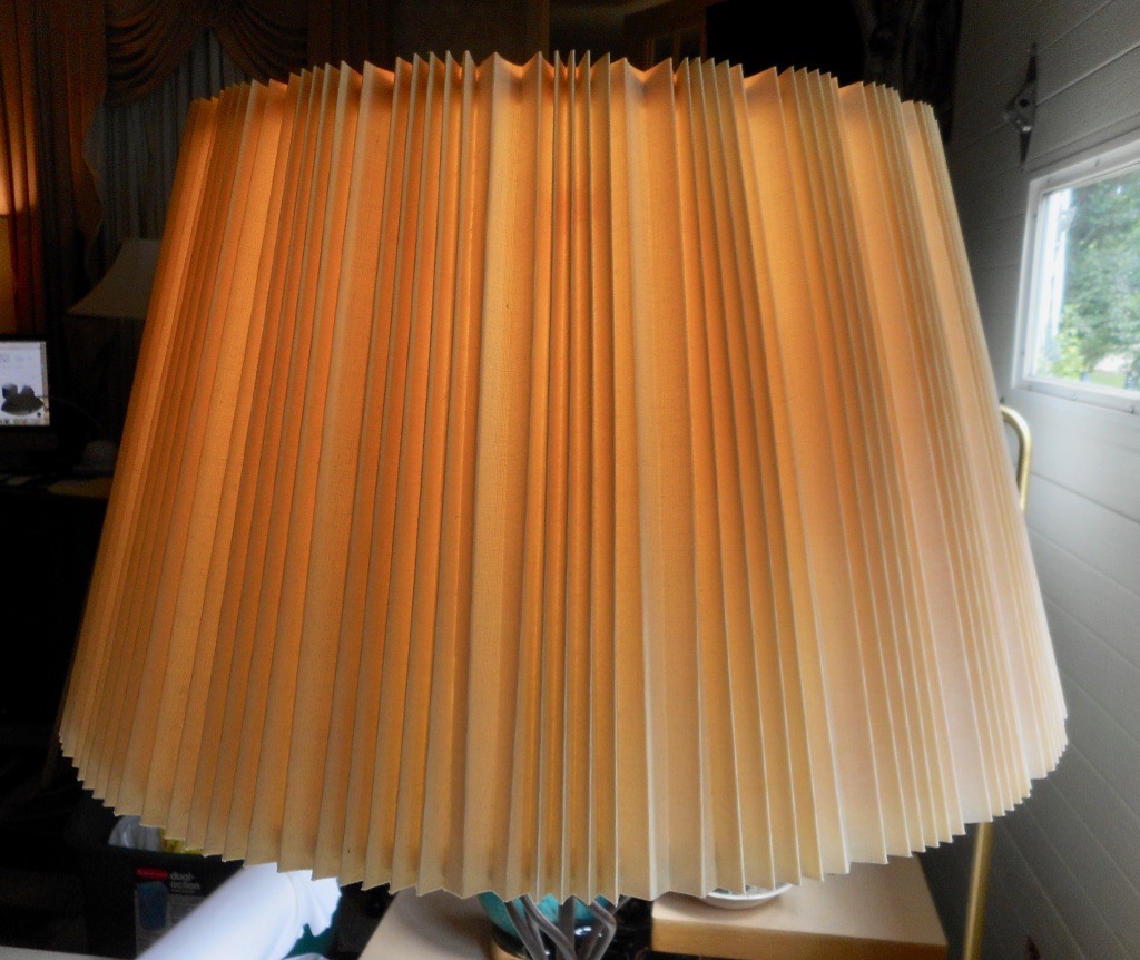 Restored Original Stiffel Accordion Shade