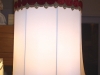 lampshade, drum, scallope, vintage, trim, restore, recover, repair,