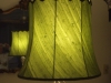lampshade, silk, textured, green, restore