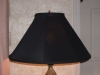lampshade, black, recovered, restored, textured, shade
