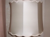 lampshade, scalloped, drum, vintage, shade