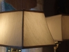 vintage, chandelier, lampshades, square, recover, restore, shades