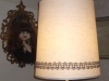 vintage, drum, lampshade, restored, recovered, shade