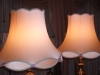 vintage, lampshades, victorian, scalloped, pink liners, shade