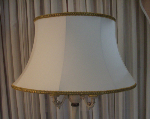 lamp, shade, bell, repair, silk,replace, restore, vintage