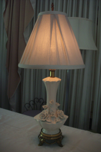lamp, shade, pleated, vintage, liner, repair, replace, restore, shade