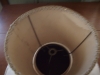 Top view of original early american lampshade