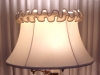 lampshade, bell, ruffle, valance, torch floor lamp
