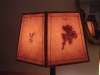 lampshade, antique, historic, cardboard, repair