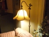 floor, lamp, shade, lampshade, restored, vintage, gooseneck, silk