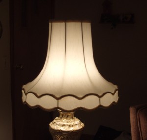 Fabric Bell Scalloped Fabric Lampshade