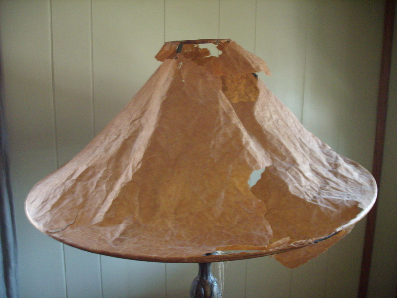 Lampshade Restoration, How To Reline A Fabric Lampshade